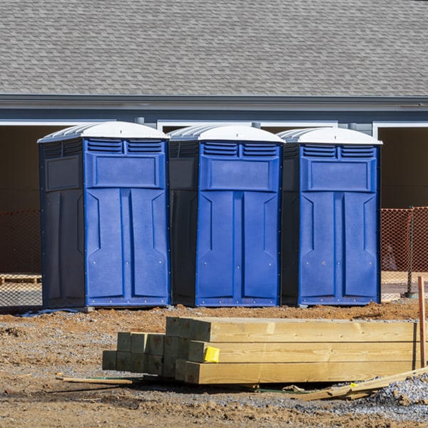 what is the expected delivery and pickup timeframe for the porta potties in Waterloo MI